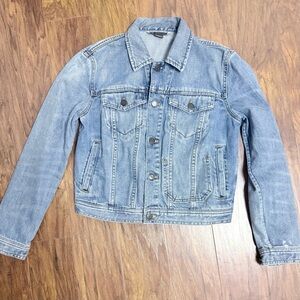 Armani Exchange Light Blue Kids Denim Jacket